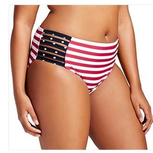NWOT • AVA VIV • Stars & Stripes • BIKINI BOTTOMS
